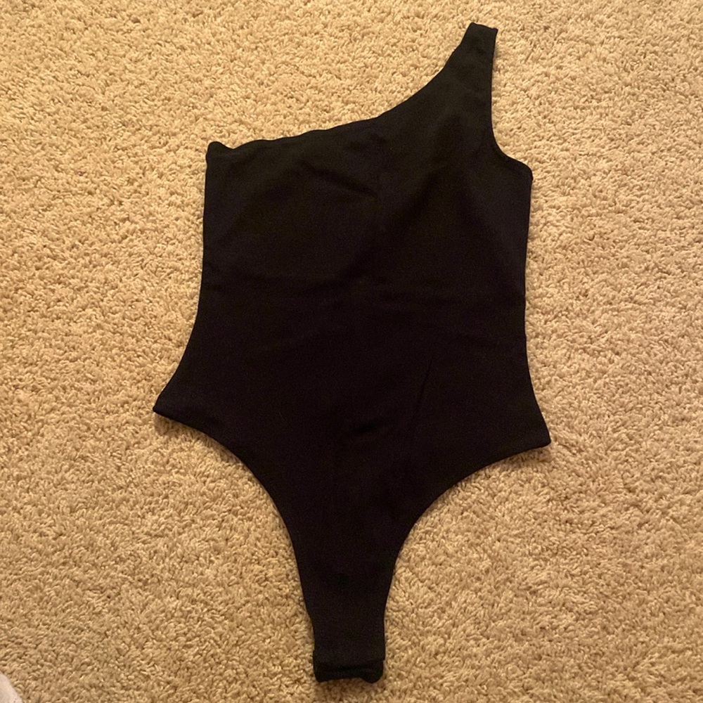 Bodysuit tank one shoulder